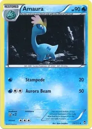 Amaura Cosmos Holo Pokemon card from Miscellaneous Promos