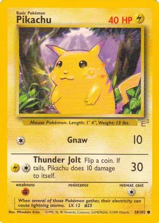 Pikachu E3 Promo Yellow Cheeks Pokemon card from Miscellaneous Promos