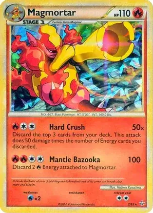 Magmortar Cracked Ice Holo Pokemon card from Miscellaneous Promos