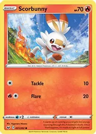 Scorbunny Premium Collection Promo Pokemon card from Miscellaneous Promos