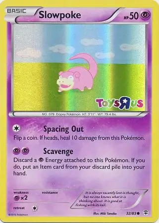 Slowpoke Toys R Us Pokemon card from Miscellaneous Promos