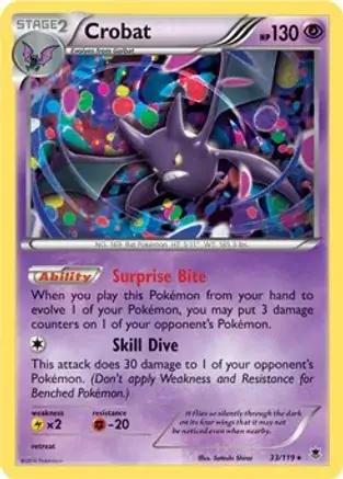Crobat Cosmos Holo Pokemon card from Miscellaneous Promos