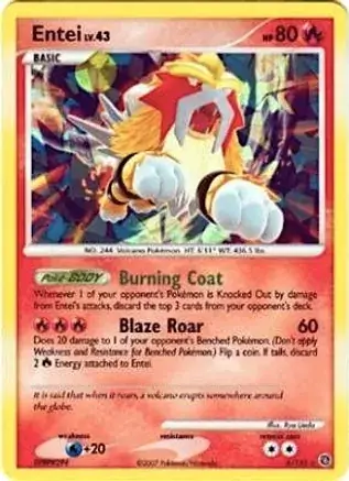 Entei Cracked Ice Holo Pokemon card from Miscellaneous Promos