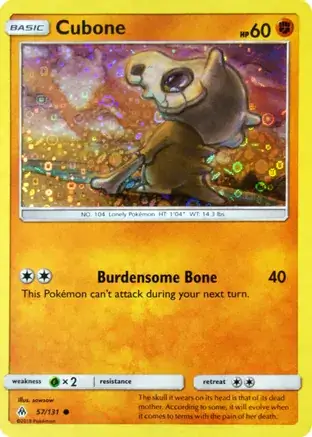 Cubone General Mills Pokemon card from Miscellaneous Promos