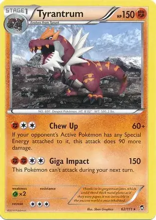 Tyrantrum Cosmos Holo Pokemon card from Miscellaneous Promos