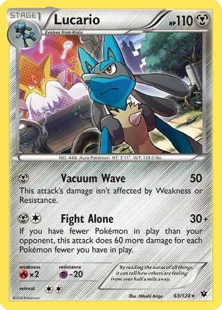 Lucario Cosmos Holo Pokemon card from Miscellaneous Promos