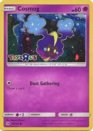 Cosmog Toys R Us Pokemon card from Miscellaneous Promos