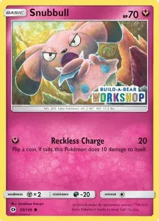 Snubbull Build-A-Bear Pokemon card from Miscellaneous Promos