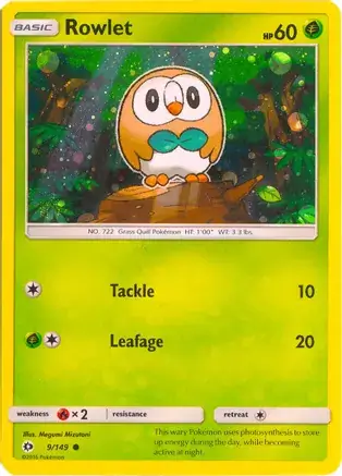 Rowlet Cosmos Holo Pokemon card from Miscellaneous Promos