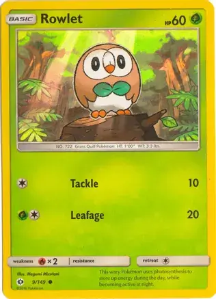 Rowlet Water Web Holo