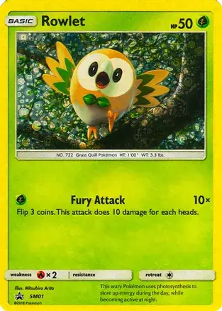 Rowlet General Mills Pokemon card from Miscellaneous Promos