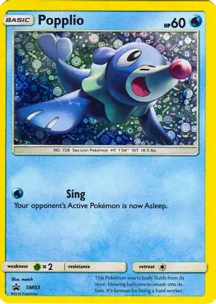 Popplio General Mills Pokemon card from Miscellaneous Promos