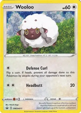 Wooloo General Mills Pokemon card from Miscellaneous Promos