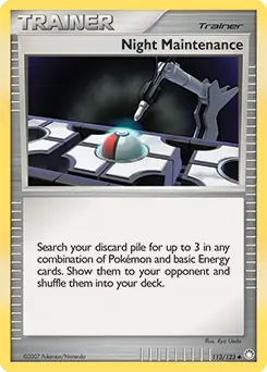 Night Maintenance Pokemon card from Mysterious Treasures