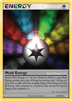 Multi Energy Pokemon card from Mysterious Treasures