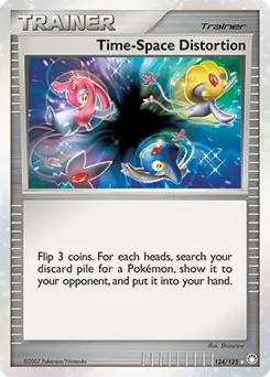 Time-Space Distortion Pokemon card from Mysterious Treasures