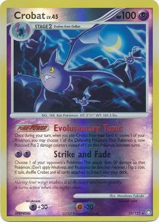 Crobat Reverse Holo Pokemon card from Mysterious Treasures