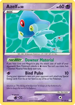 Azelf Holo Pokemon card from Mysterious Treasures