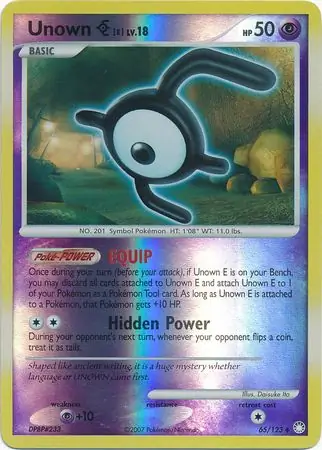 Unown E Reverse Holo