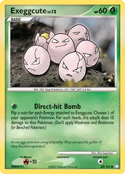 Exeggcute Pokemon card from Mysterious Treasures