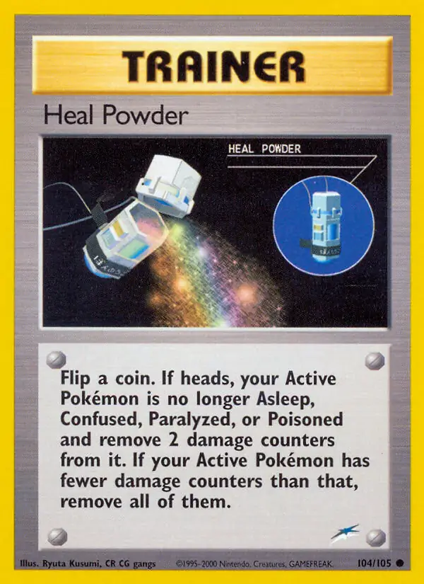 Heal Powder Pokemon card from Neo Destiny