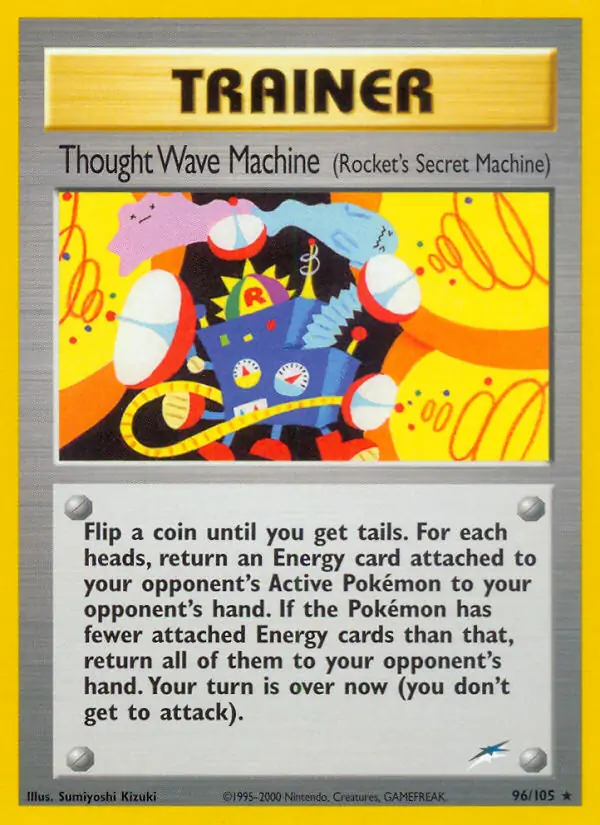 Thought Wave Machine (Rocket's Secret Machine) Pokemon card from Neo Destiny
