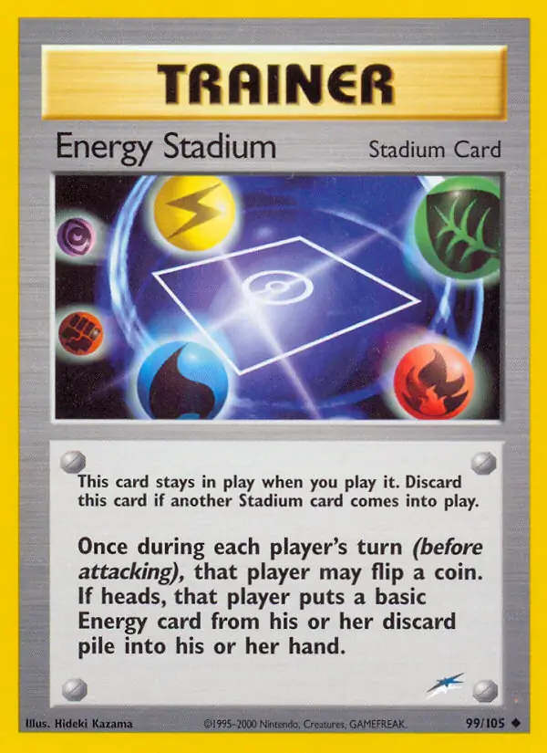 Energy Stadium Pokemon card from Neo Destiny