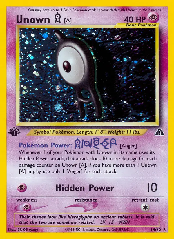 Unown [A] Holo