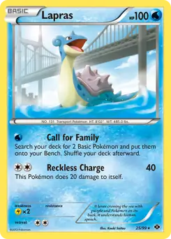 Lapras Pokemon card from Next Destinies