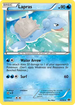 Lapras Pokemon card from Next Destinies