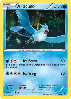 Articuno Holo Pokemon card from Next Destinies