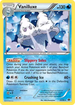 Vanilluxe Pokemon card from Next Destinies