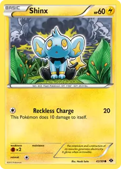 Shinx Pokemon card from Next Destinies