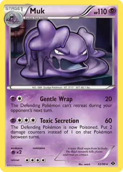 Muk Pokemon card from Next Destinies