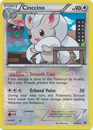 Cinccino Reverse Holo Pokemon card from Next Destinies