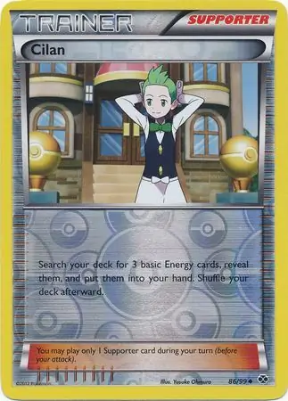 Cilan Reverse Holo Pokemon card from Next Destinies