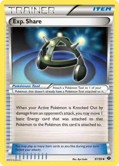 Exp. Share Pokemon card from Next Destinies