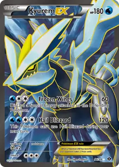 Full Art Kyurem EX Pokemon card from Next Destinies