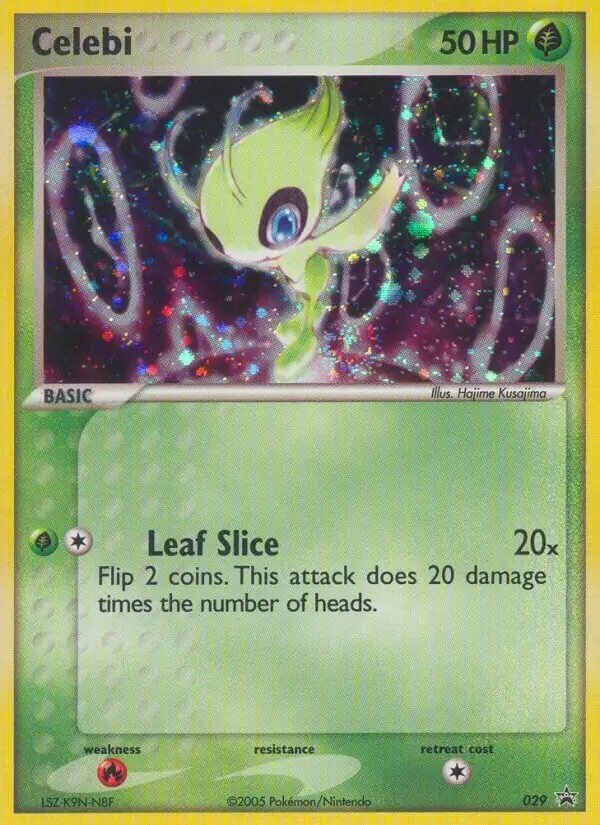 Celebi Pokemon card from Nintendo Black Star Promo
