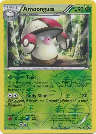 Amoonguss Reverse Holo Pokemon card from Noble Victories