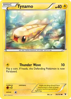 Tynamo Pokemon card from Noble Victories