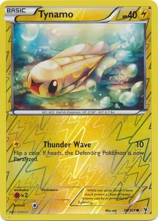 Tynamo Reverse Holo Pokemon card from Noble Victories