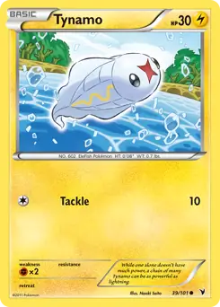 Tynamo Pokemon card from Noble Victories