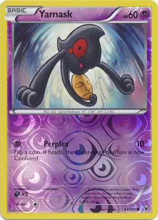 Yamask Reverse Holo Pokemon card from Noble Victories