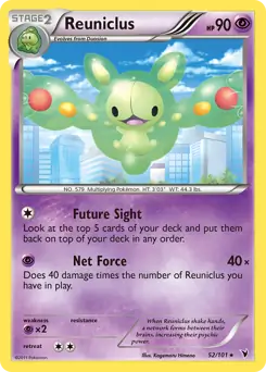 Reuniclus Pokemon card from Noble Victories