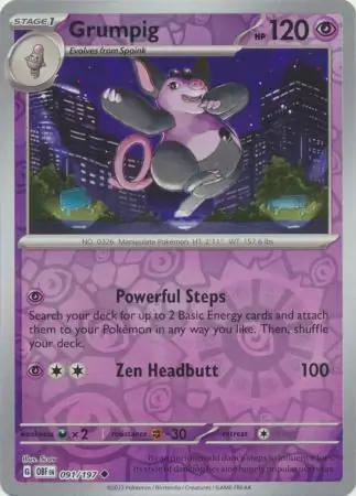 Grumpig Reverse Holo