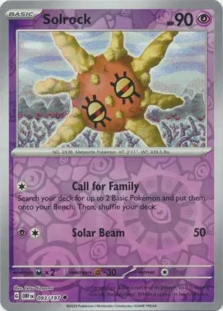 Solrock Reverse Holo