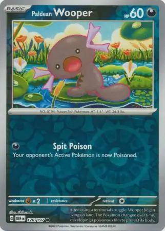 Paldean Wooper Reverse Holo