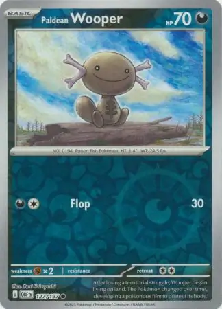 Paldean Wooper Reverse Holo