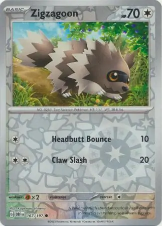 Zigzagoon Reverse Holo